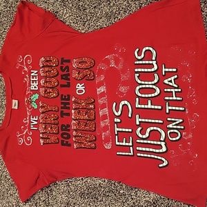 glitter Christmas shirt